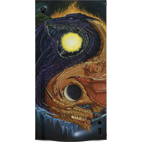 Yin Yang Dragon by Ed Beard Jr XBox Series X Digital Edition Console Skin